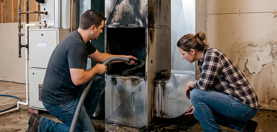 Fire and Flood Duct Restoration in Frederick, MD