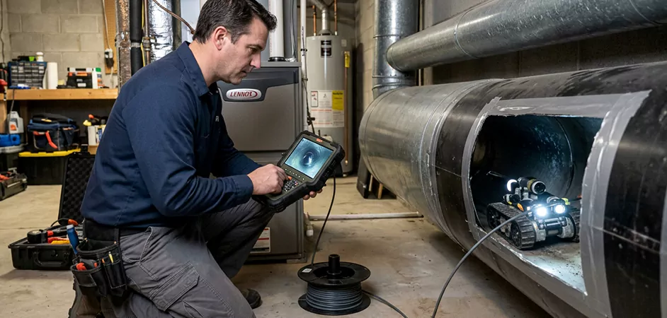 Robotic Duct Inspection in Frederick, MD