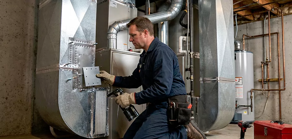 Supply and Return Plenum Repair in Frederick