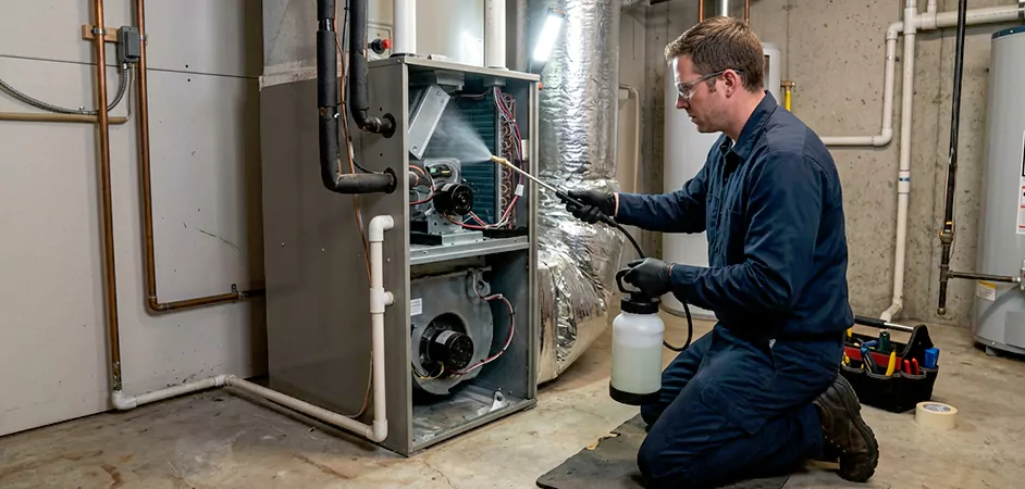 Air Handler Antimicrobial Treatment in Frederick