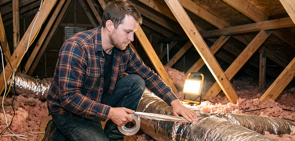 Attic Duct Sealing and Insulation in Frederick